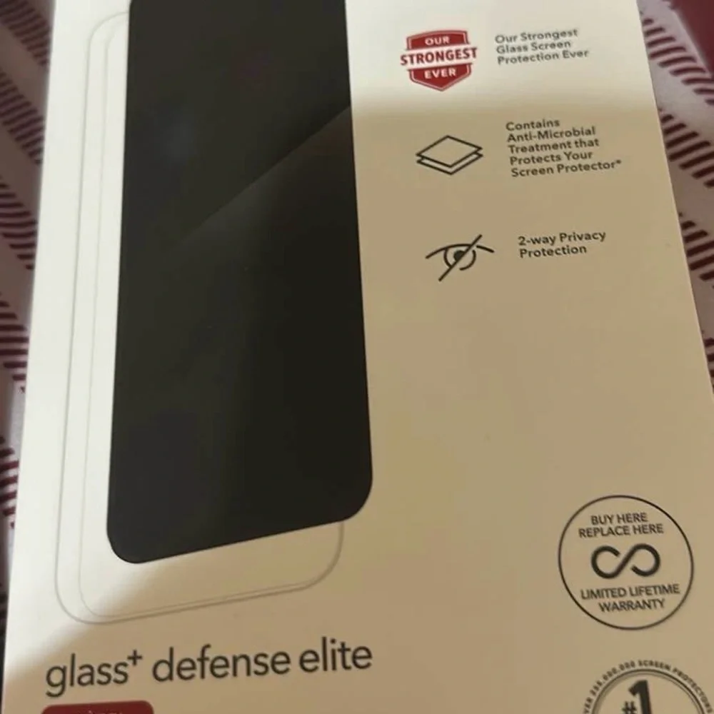 ZAGG Glass+ Defense Elite Screen Protector - Black